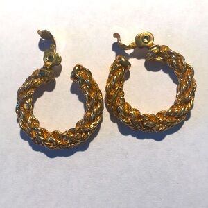 VINTAGE MONET ROPE EARRINGS
